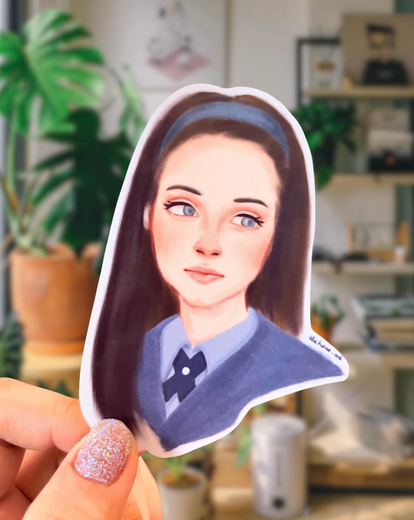 Rory Gilmore inspired journaling sticker sheet + laminated portrait (Gilmore girls)