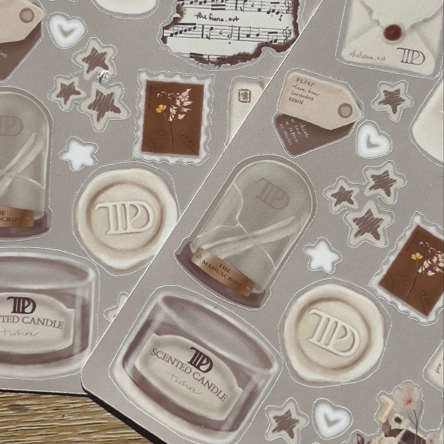 TTPD Fandom journaling sticker sheet (2-pack)